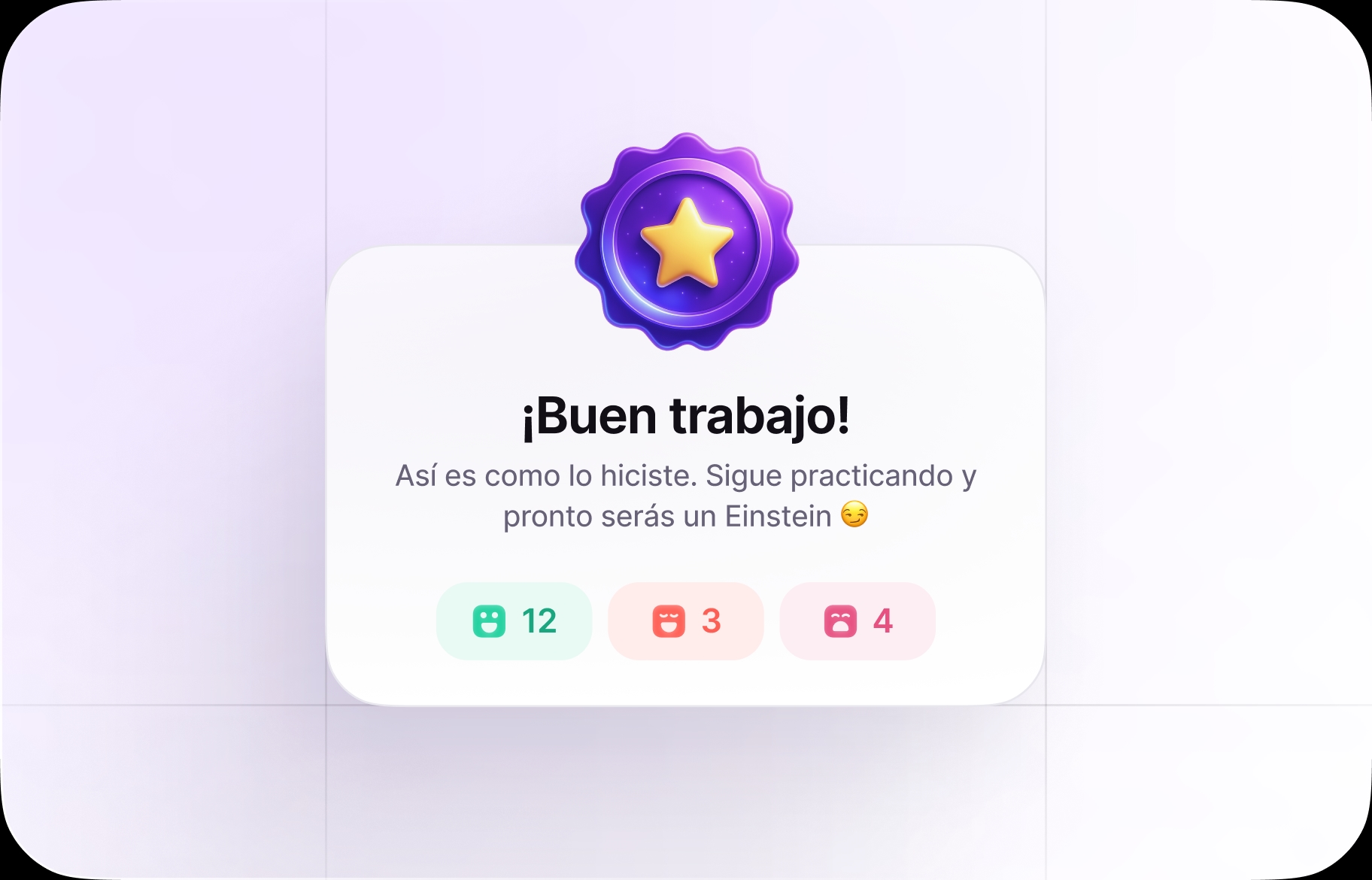 Resultados al momento