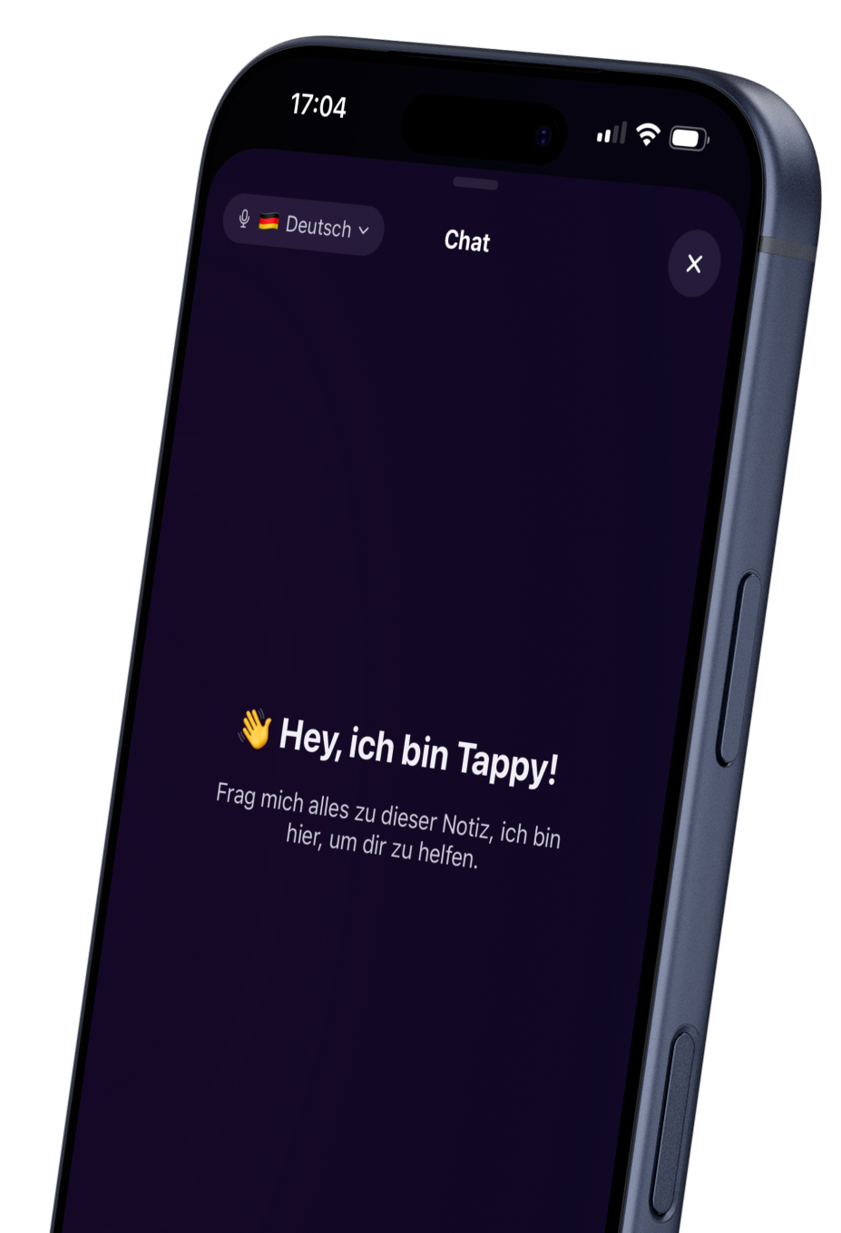 Tappy chat interface